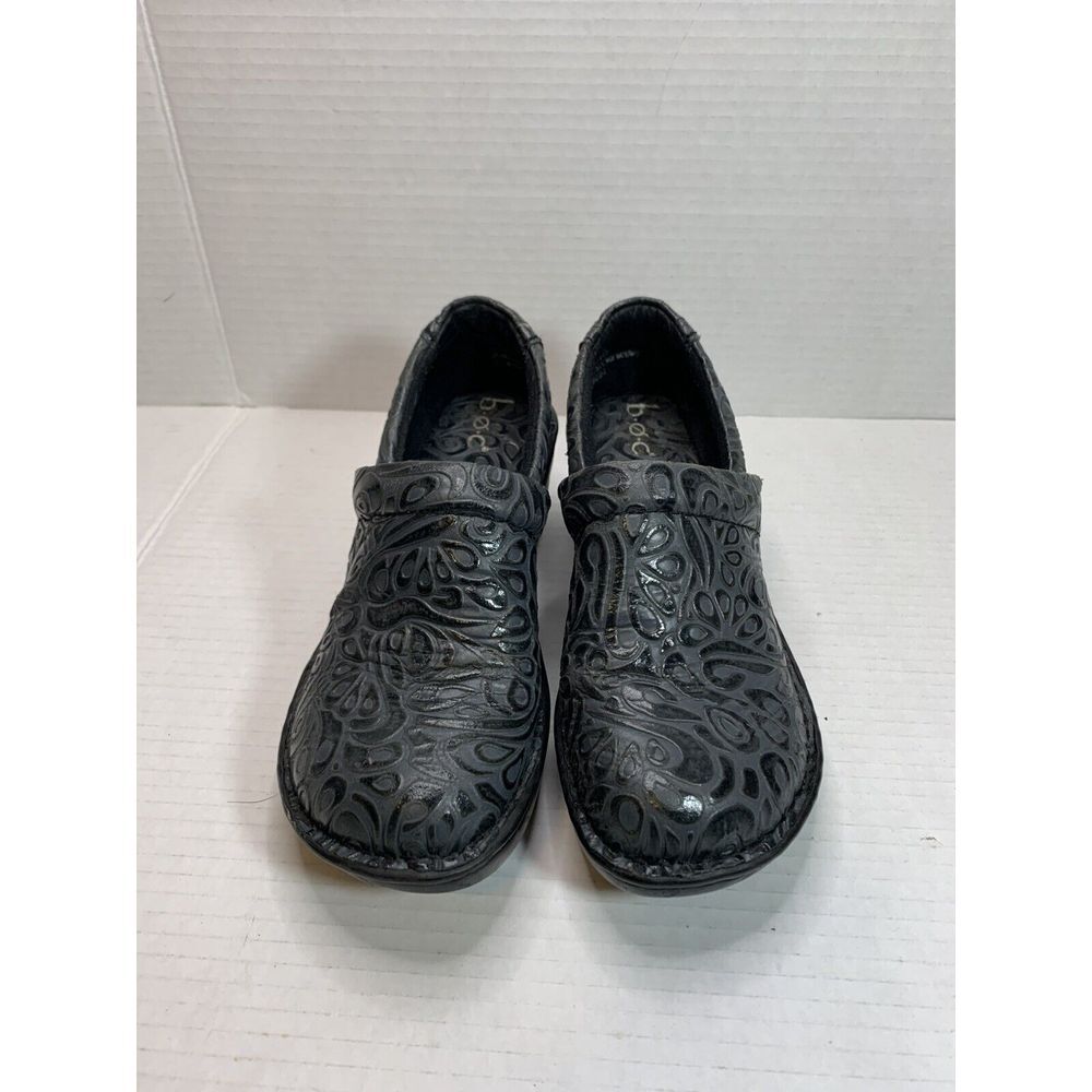 BOC Born Concept Shoes Womens 6 M Peggy‎ Embossed Clogs Slip On